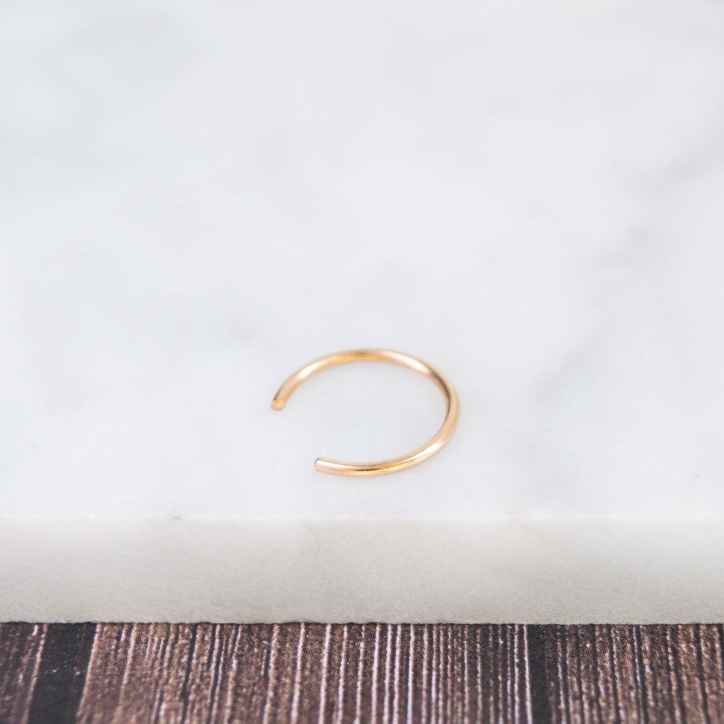 Cuff hoop earring in 14k gold-fill, no piercing needed