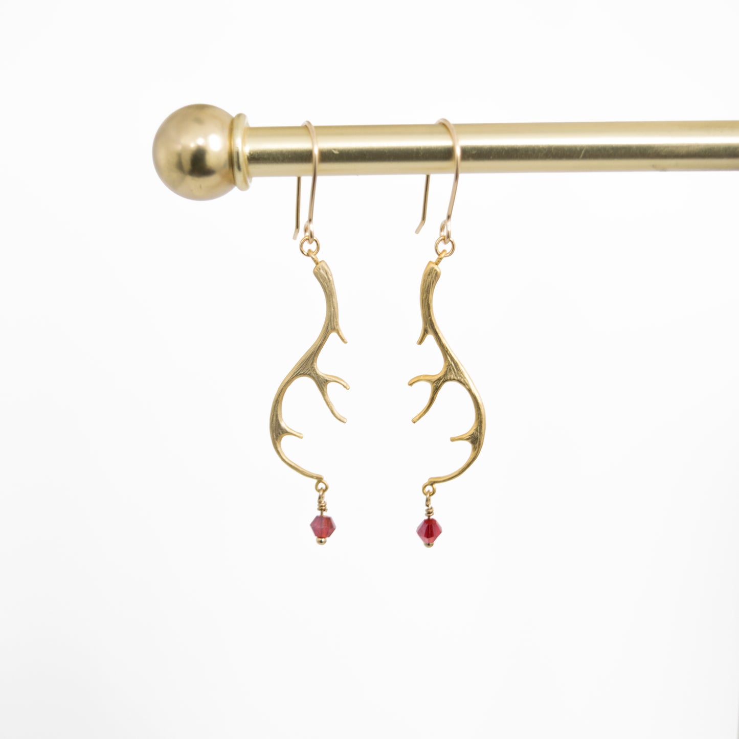 Festive Antler Dangle Earrings