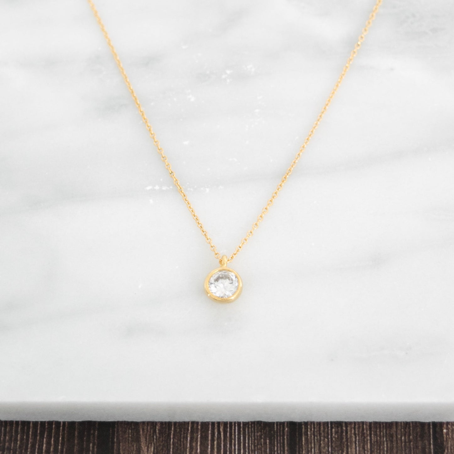 Solitaire Pendant Necklace