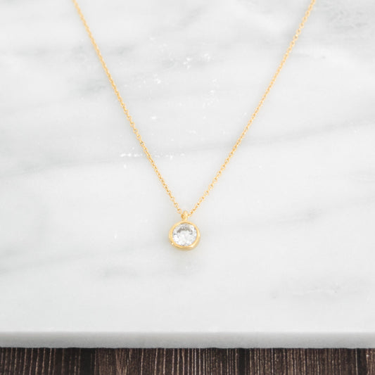 Solitaire Pendant Necklace