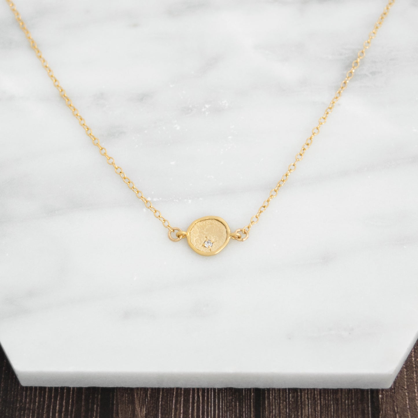 Circle CZ Necklace