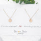 Connecting Heartstrings best friend BFF necklace in gold-filled with quote "Even when we are apart, we are always close at heart"