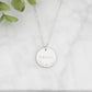 Mama Floral 5/8" Disc Necklace