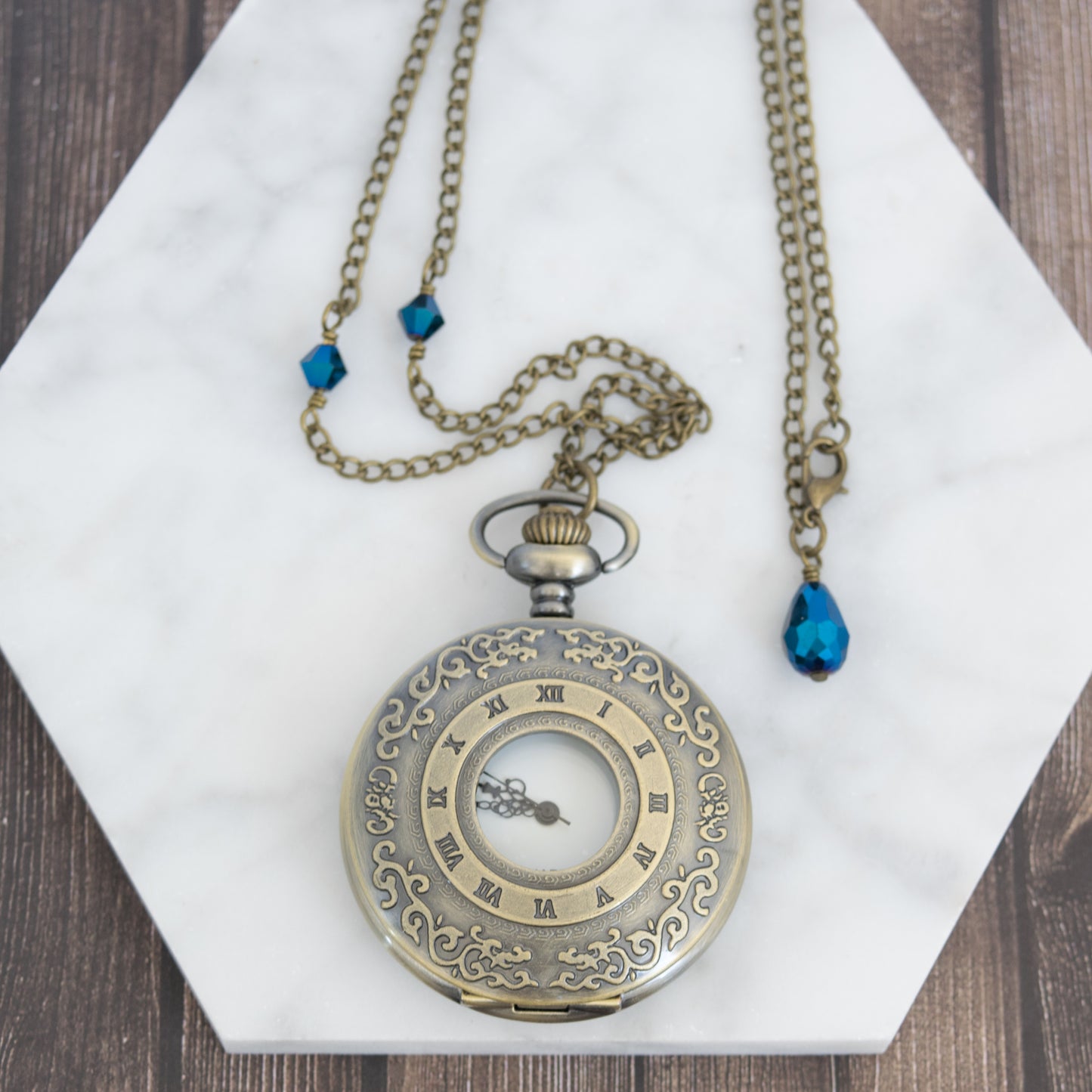 Long Large Pocket Watch Necklace