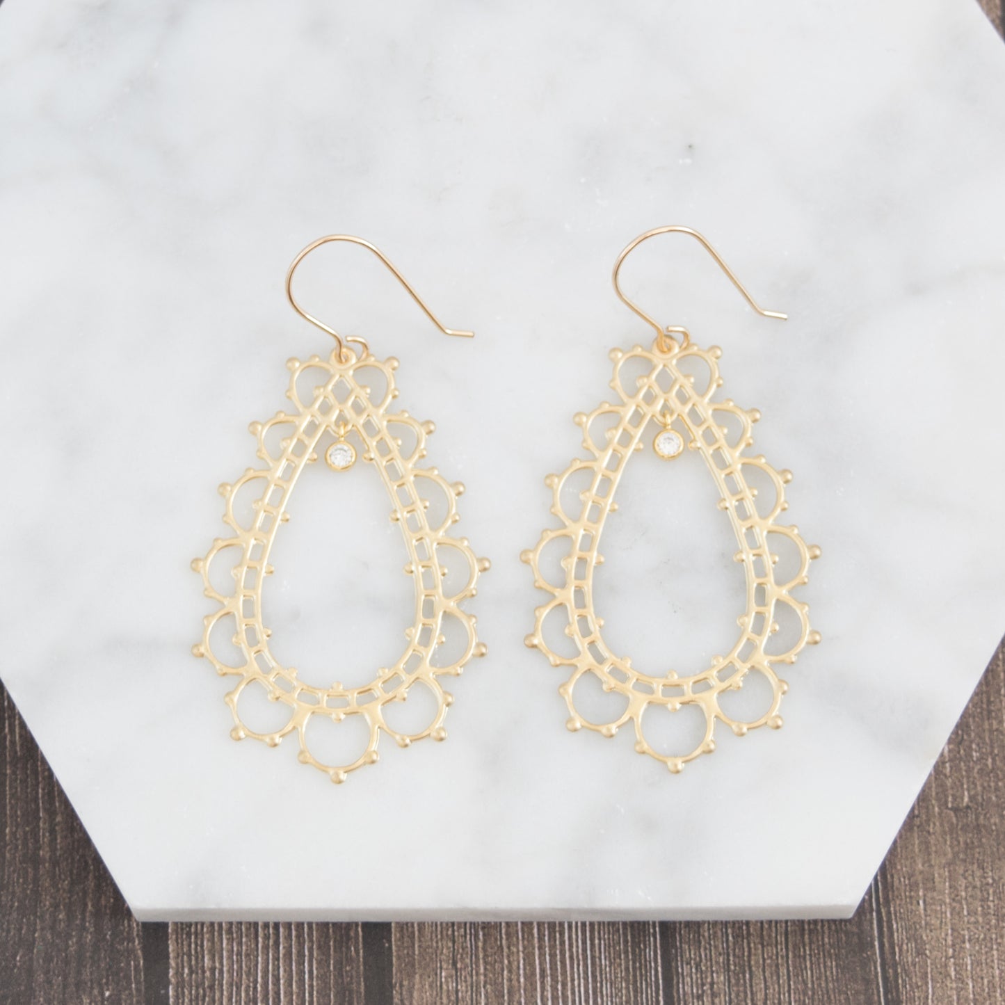 Lace Teardrop Earrings