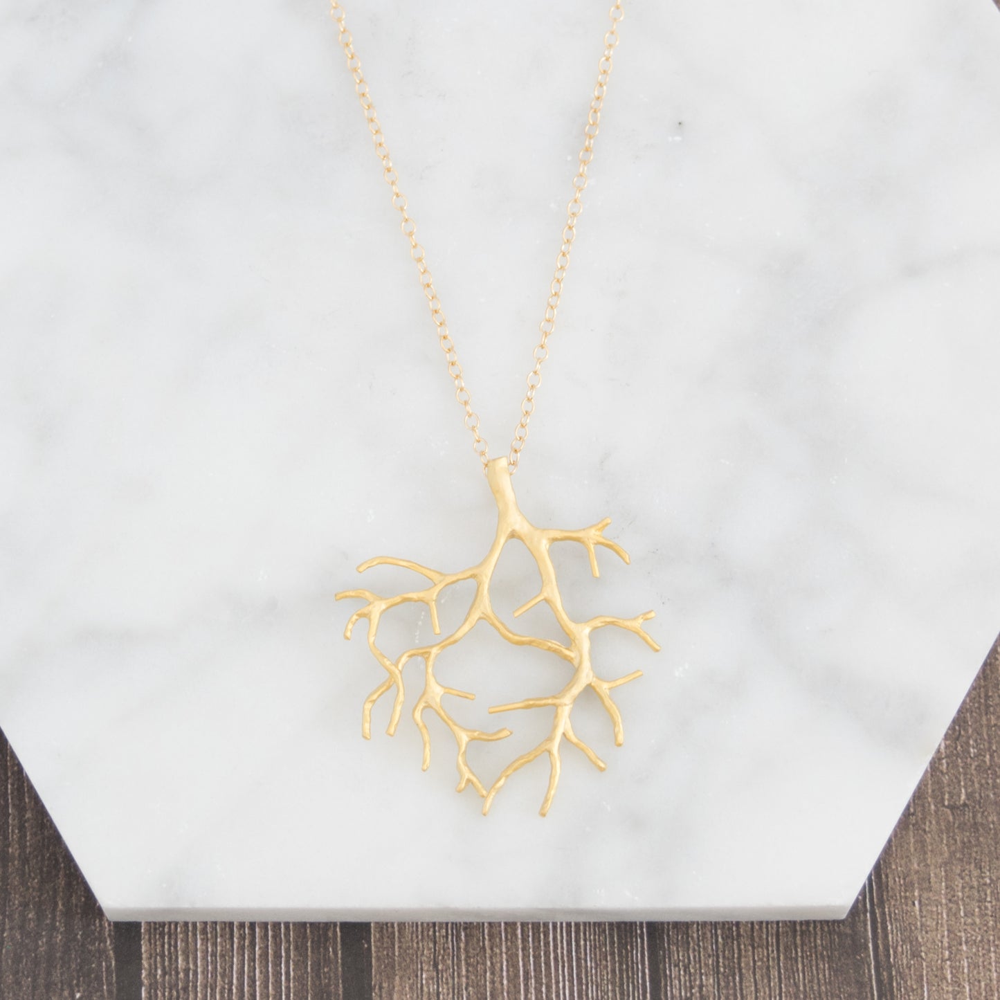 Long Tree Branch Necklace