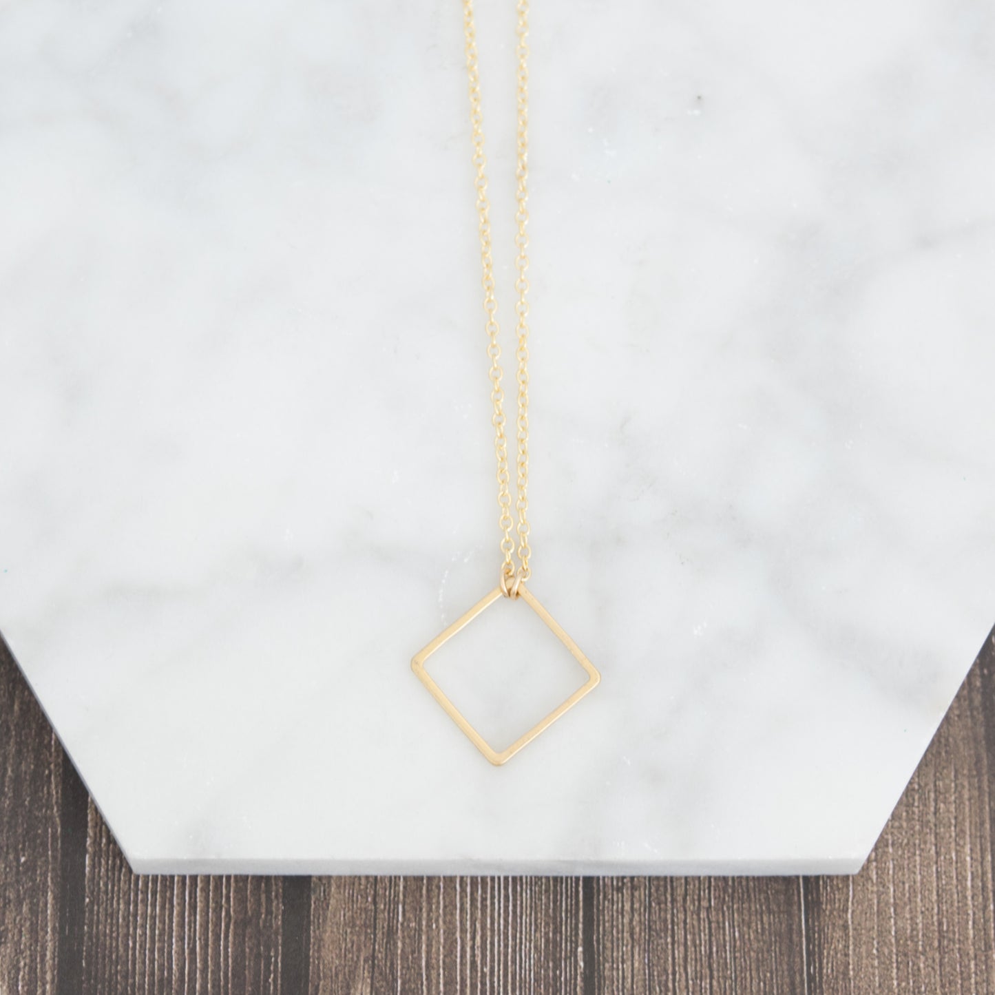 Square Pendant Necklace