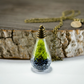 Long Nature Bottle Pendant Necklace