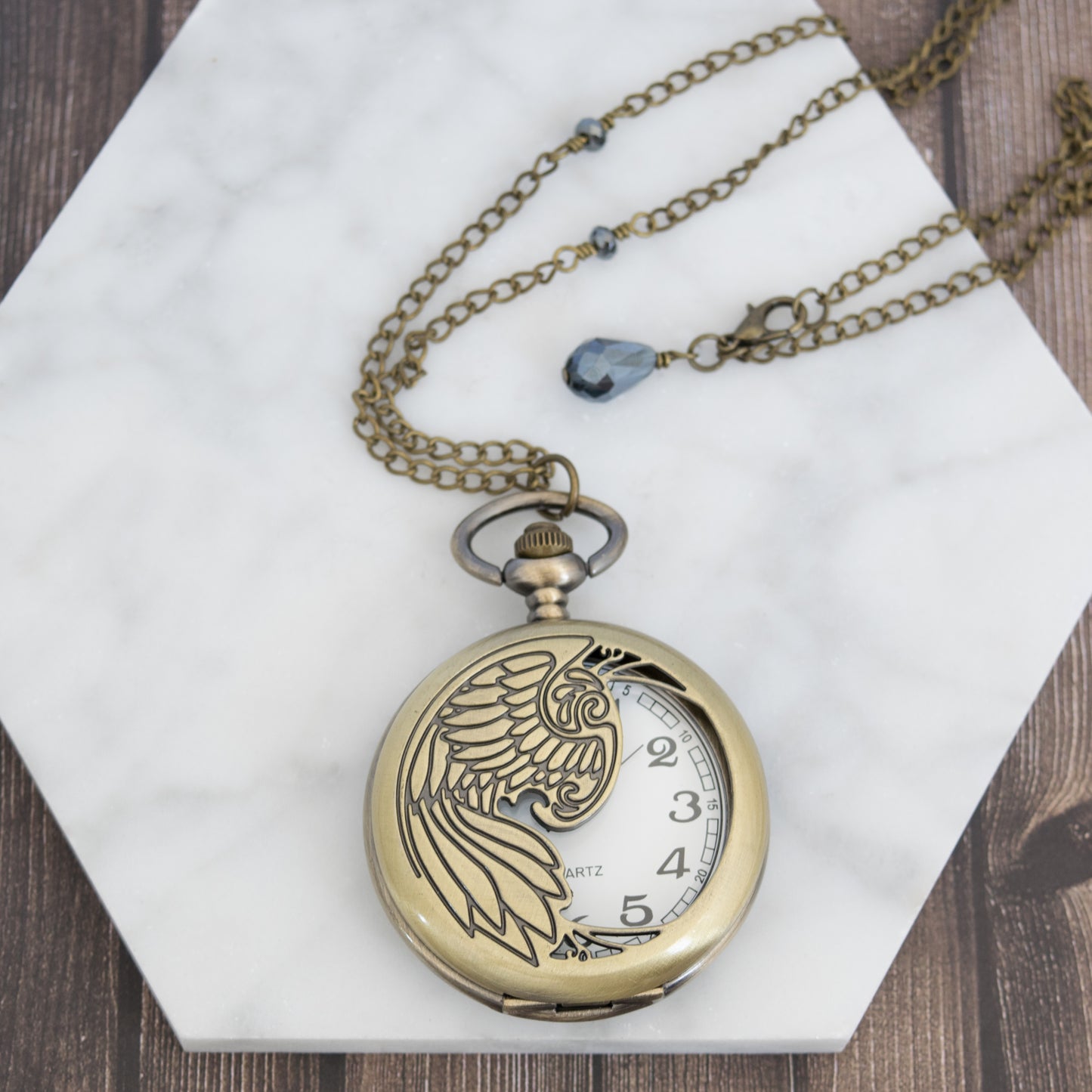 Long Large Pocket Watch Necklace