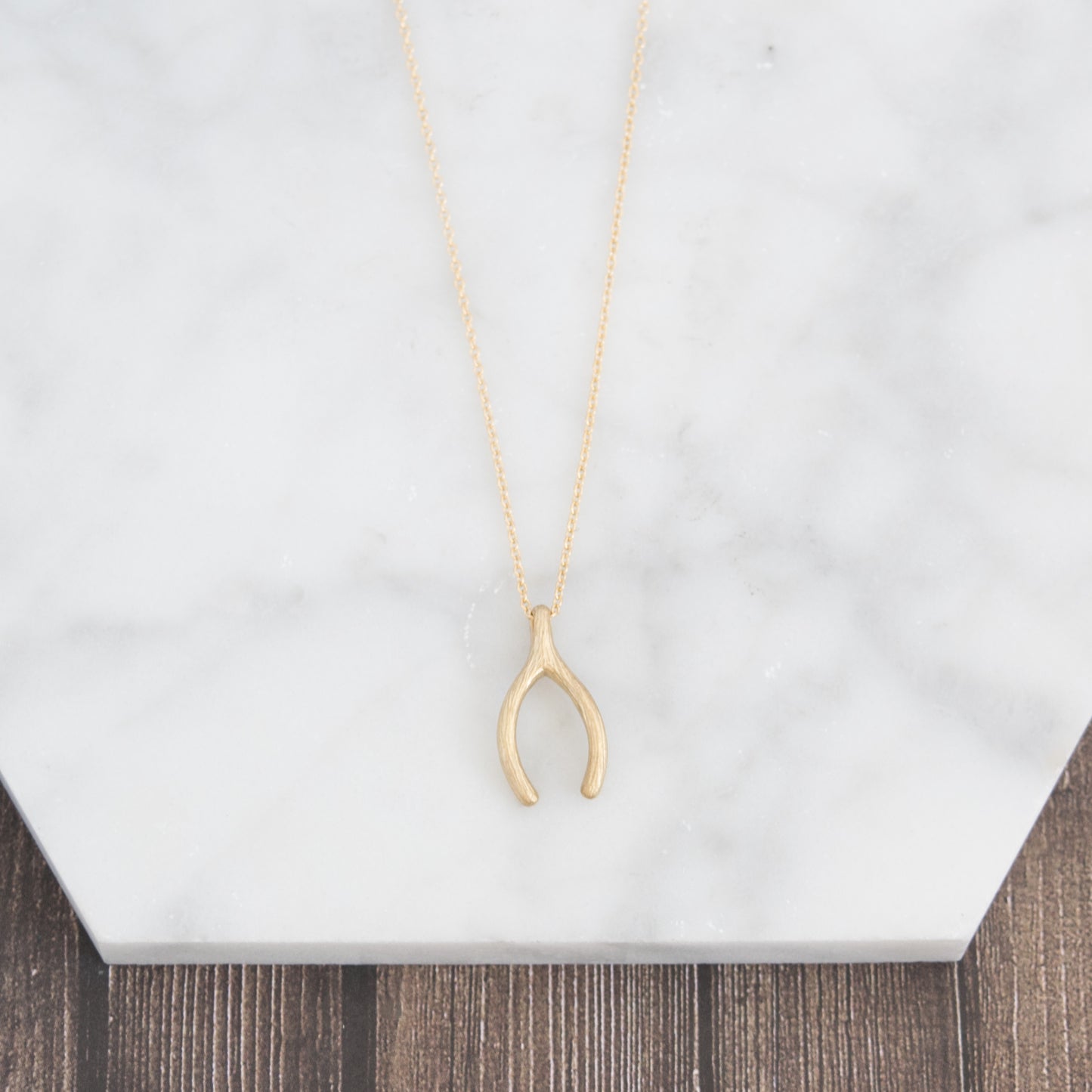 Lucky Wishbone Necklace