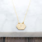 Nature-Inspired Joy Hexagon Initial Necklace - Personalized and Elegant Handcrafted Jewelry