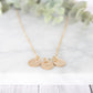 Versatile Minima Initial Disc Necklace - Hand-Stamped, Customizable, 14k Gold-Filled or Sterling Silver